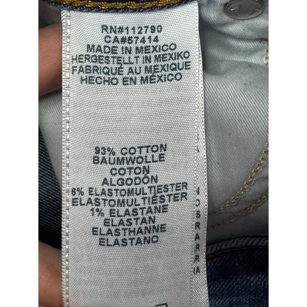 True Religion Women’s Jayde Mid Rise Classic Cuffed Denim Shorts - Size 32x3.5 - Picture 6 of 7